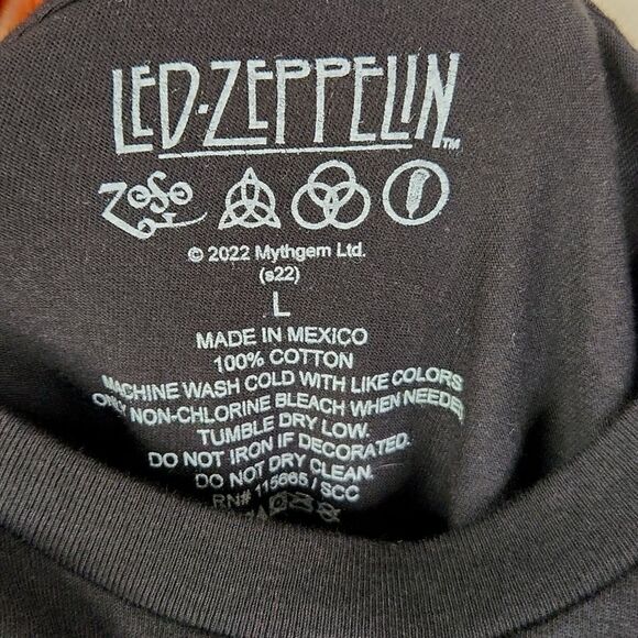 Led Zeppelin Vtg Inspired Icarus Swan United States of America 1977 Tour Tee L - Picture 4 of 4